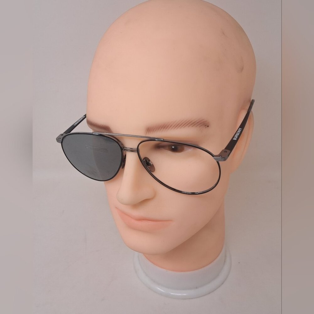 Burberry Men's Aviator Sunglasses Frames Only Pilot Metal B3108 60-14-145 - Picture 2 of 15